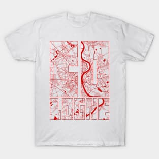 Cologne, Germany City Map Typography - Oriental T-Shirt